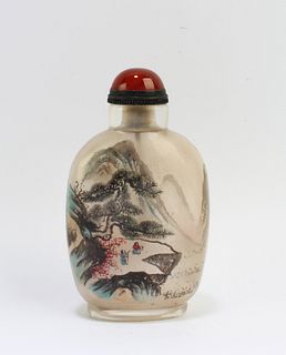 Chinese Glass Crystal Snuff Bottle
