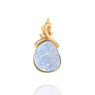 Opal and 14K Pendant