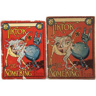 Two scarce editions of Tiktok and the Nome King by Baum