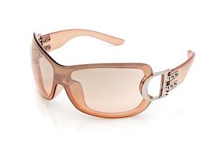 * A Pair of Christian Dior Pale Pink Iridescent Sunglasses,