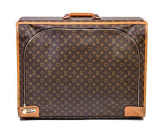A Louis Vuitton Softsided Suitcase, 25" X 9.5 " x 19".