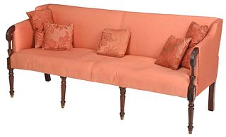 Federal Mahogany Upholstered Sofa