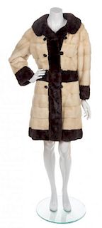 * A Colorblock Fur Coat,