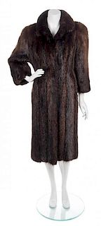 A Mink Full Length Coat,