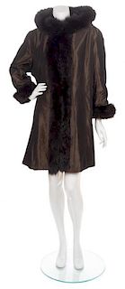 * A Sheared Mink Reversible Fur Coat,