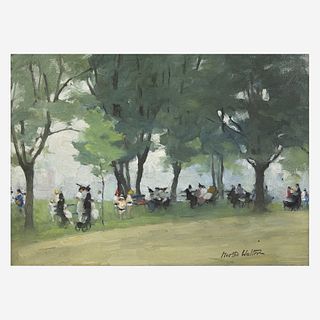 Martha Walter (American, 1875–1976) Promenade au Jardin des Tuileries