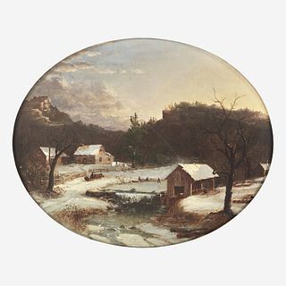 Régis François Gignoux (French, 1816–1882) The Farm in Winter