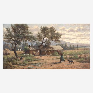 Virgil Williams (American, 1830–1886) Settlement in the Napa Valley, Near St. Helena, California
