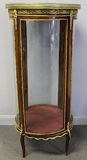 Fine Quality Ormalou Mounted Marble Top Vitrine