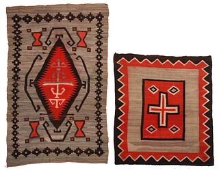 Two Navajo Trading Post Weavings