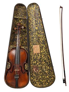 French Inlaid Violin