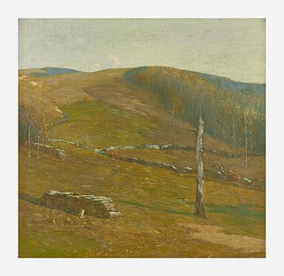 Bruce Crane (American, 1857-1937) The Autumn Hills