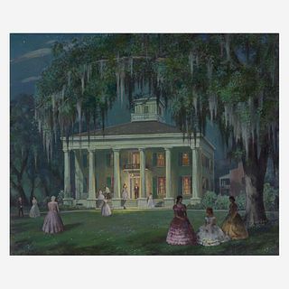 Clarence Millet (American, 1897-1959) Devereaux Plantation - Summer Night