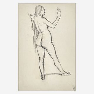 Rockwell Kent (American, 1882-1971) Standing Female Nude