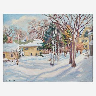Aldro Thompson Hibbard (American, 1886-1972) Snow Scene
