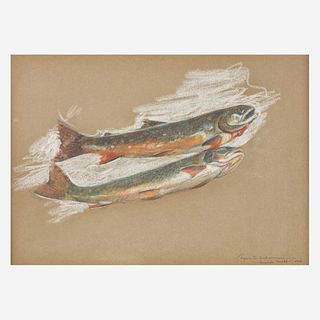Frank Earle Schoonover (American, 1877-1972) Two Trouts