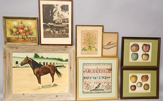 Large Group of Framed Articles