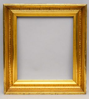 American Stenciled Lemon Gold Frame