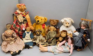 Large Lot of Bears, Dolls, and Toys