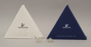Swarovski Crystal Ornaments & Lalique Sparrows