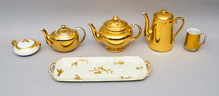 Group of Gilt Porcelain, Limoges & Royal Worcester