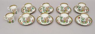 British Anchor Set Indian Tree Cups and Saucers
