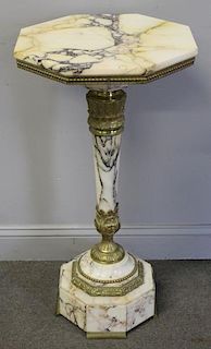 Fine Quality Bronze Mounted Marble Pedestal.