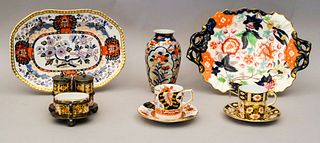 Group of Imari Palette English Fine Porcelain