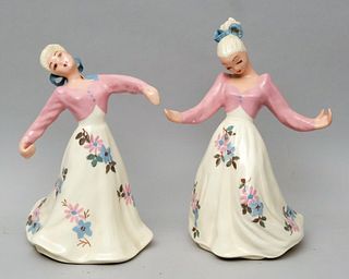 Pair of Hedi Schoop Hollywood Pottery Figurines