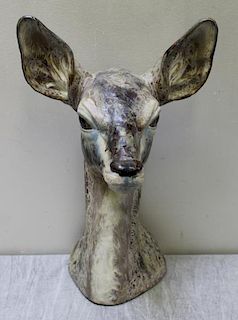 LLADRO. Large Porcelain Deer Head.