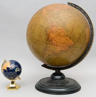 Replogle Chicago 12" Globe & A Hardstone Globe
