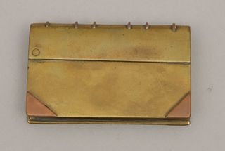 World War I Trench Art Brass Bookform Lighter