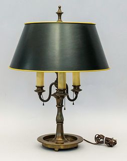 Vintage Brass 3-Light Bouillotte Lamp