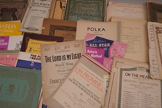 Lot of Antique and Vintage Sheet Music