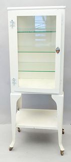 Antique White Enamel Medicine Cabinet