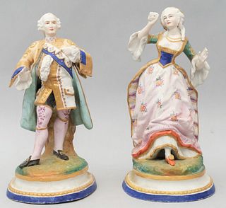 Pair of Bisque Figurines of Lord & Lady