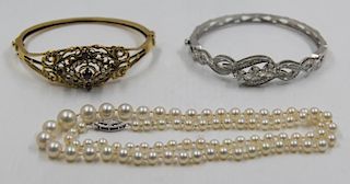 JEWELRY. Miscellaneous Gold and Pearl Grouping.