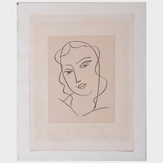 Henri Matisse (1869-1954): Etude pour la vierge, visage