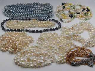 JEWELRY. Large Grouping of Pearls.