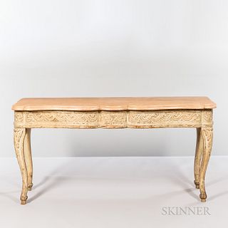 Marble-top Console Table