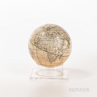 Papier-mâché Terrestrial Globe
