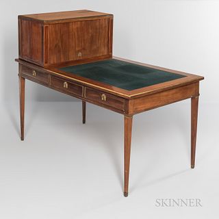 Regency-style Mahogany Desk with Structure