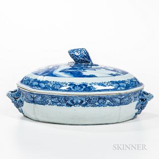 Chinese Export Porcelain Nankin Pattern Covered Vegetable Tureen