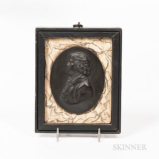 Black Basalt Portrait Medallion of Josiah Wedgwood
