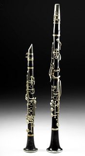 20th C. American Ebony & Brass Clarinets (2)