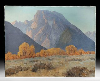 20th C. Bill Freeman Painting - Mountain Landscape