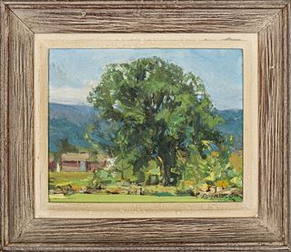 Jay Hall Connaway Vermont Dorset Oil on Board