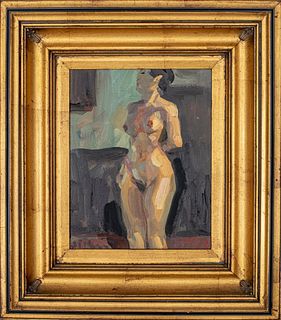 James P. Kerr 'Lisa G.' Nude Woman Oil Painting