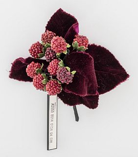 Vintage Chanel Red Berry Flower Brooch