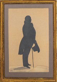 1847 Cut Silhouette of a Father